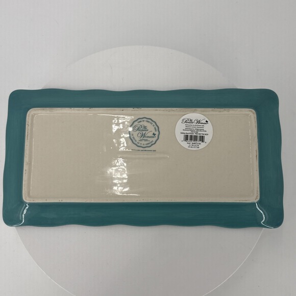 Pioneer Woman Christmas Farm Barn Cow Serving Platter Tray 12.2" X 6.2" - Picture 8 of 10